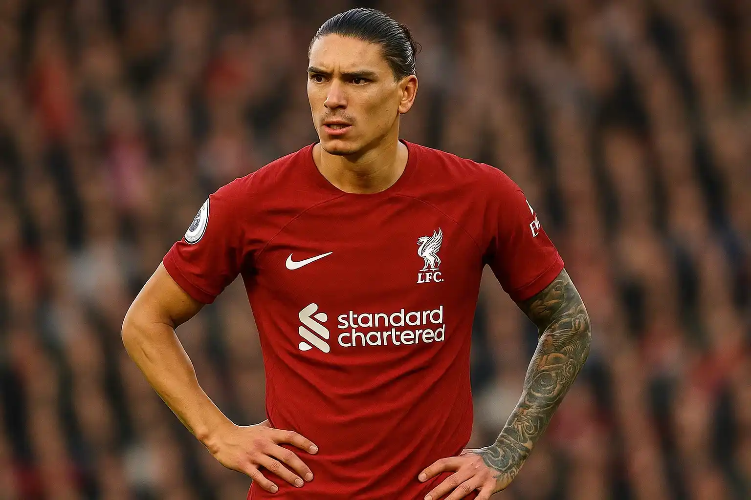 Darwin Nunez khi khoác áo Liverpool