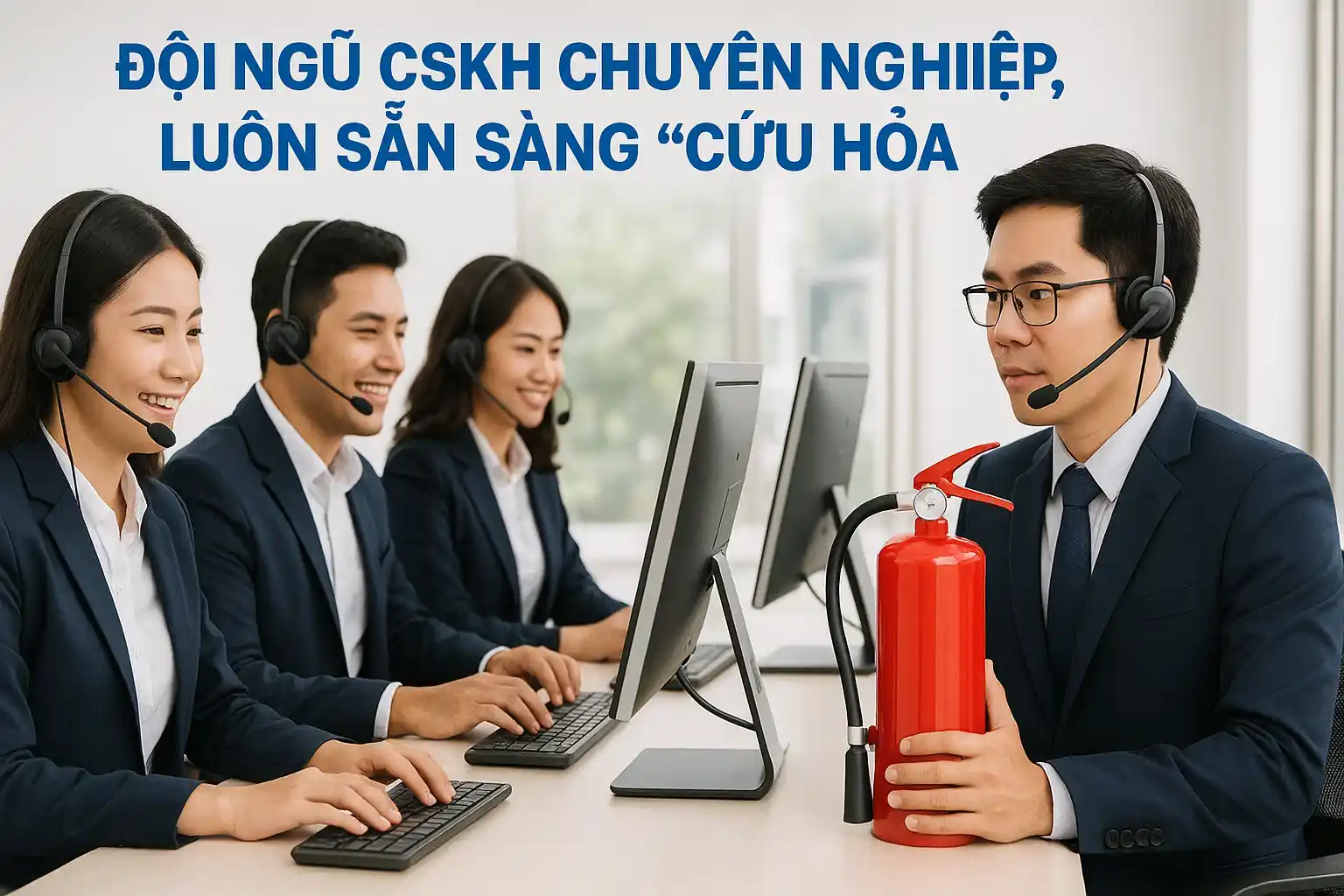 Đội ngũ CSKH chuyên nghiệp, luôn sẵn sàng “cứu hỏa”