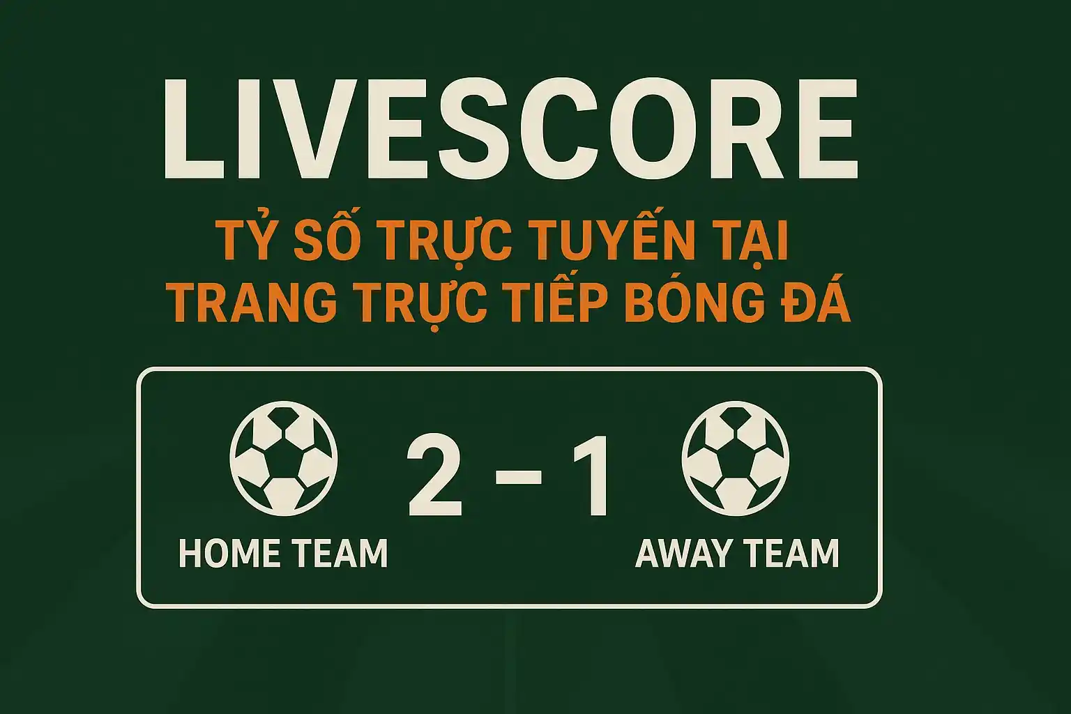 Livescore - Tỷ số trực tuyến tại trang trực tiếp bóng đá