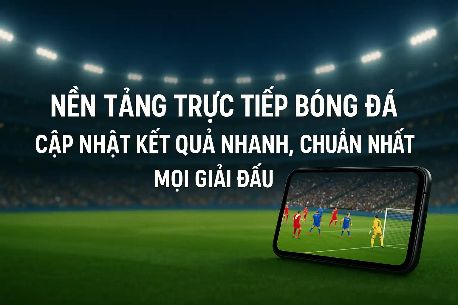 Nền tảng trực tiếp bóng đá cập nhật kết quả nhanh, chuẩn nhất mọi giải đấu