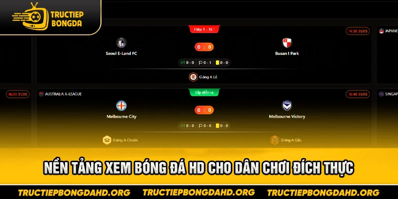 Nền tảng xem bóng đá HD cho dân chơi đích thực