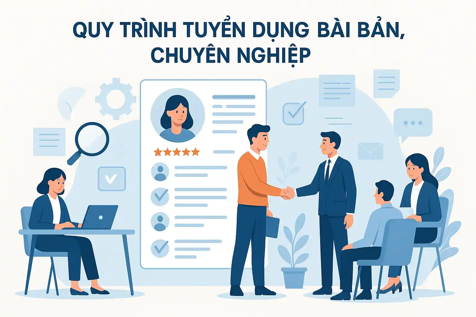 Quy trình tuyển dụng bài bản, chuyên nghiệp tại nền tảng