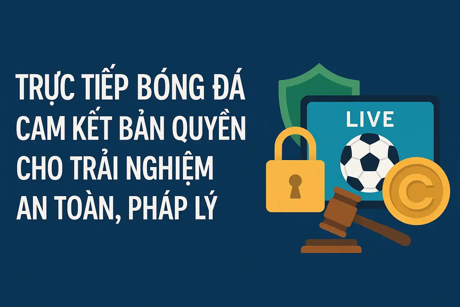 Trực tiếp bóng đá cam kết bản quyền cho trải nghiệm an toàn, pháp lý