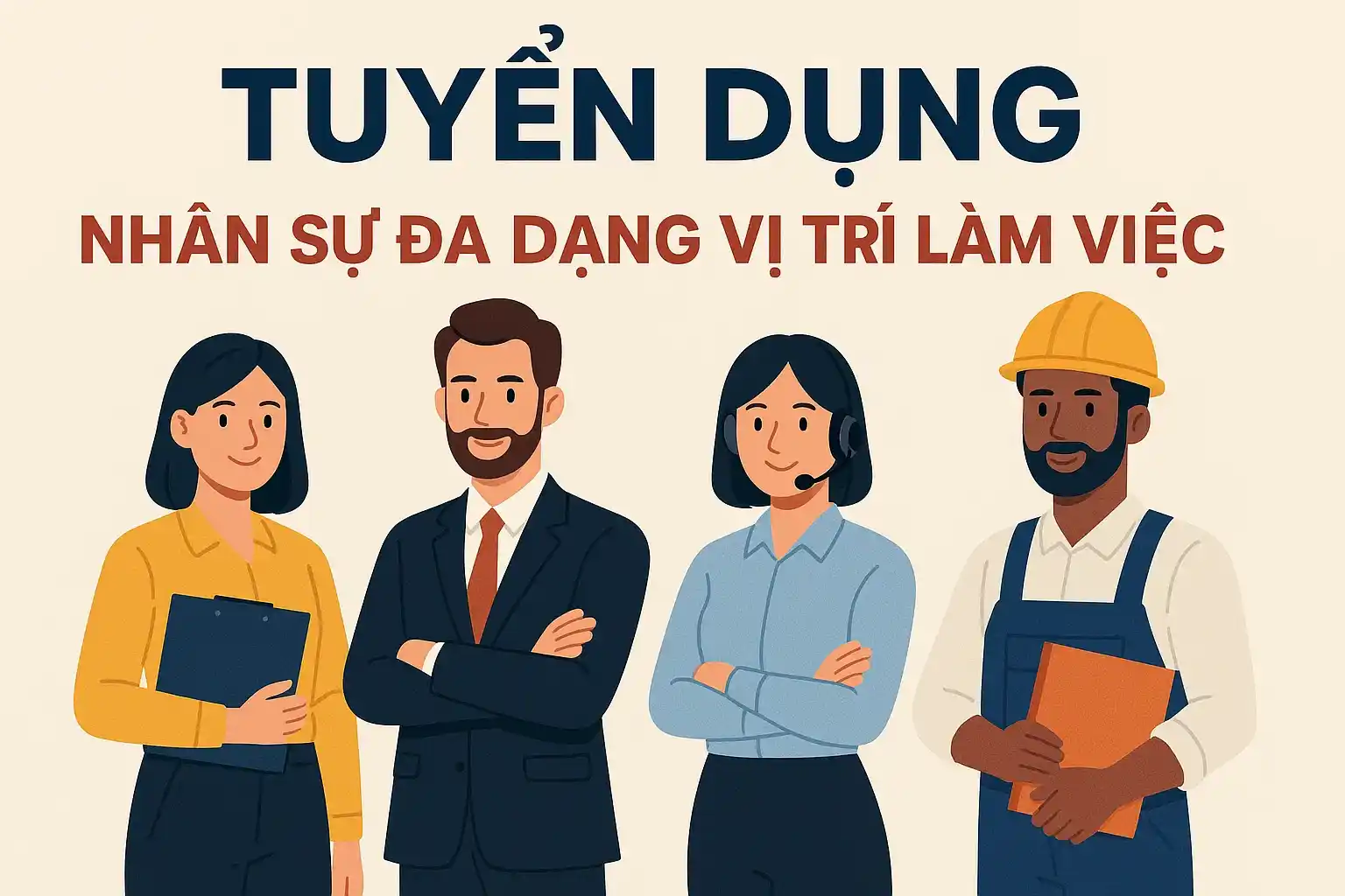 Tuyển dụng nhân sự đa dạng vị trí làm việc 