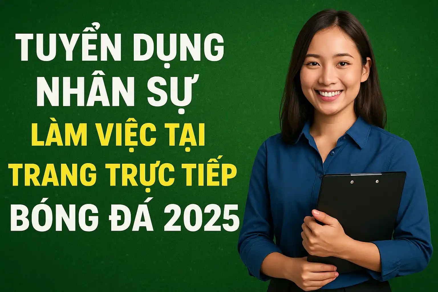 Tuyển dụng nhân sự làm việc tại trang trực tiếp bóng đá