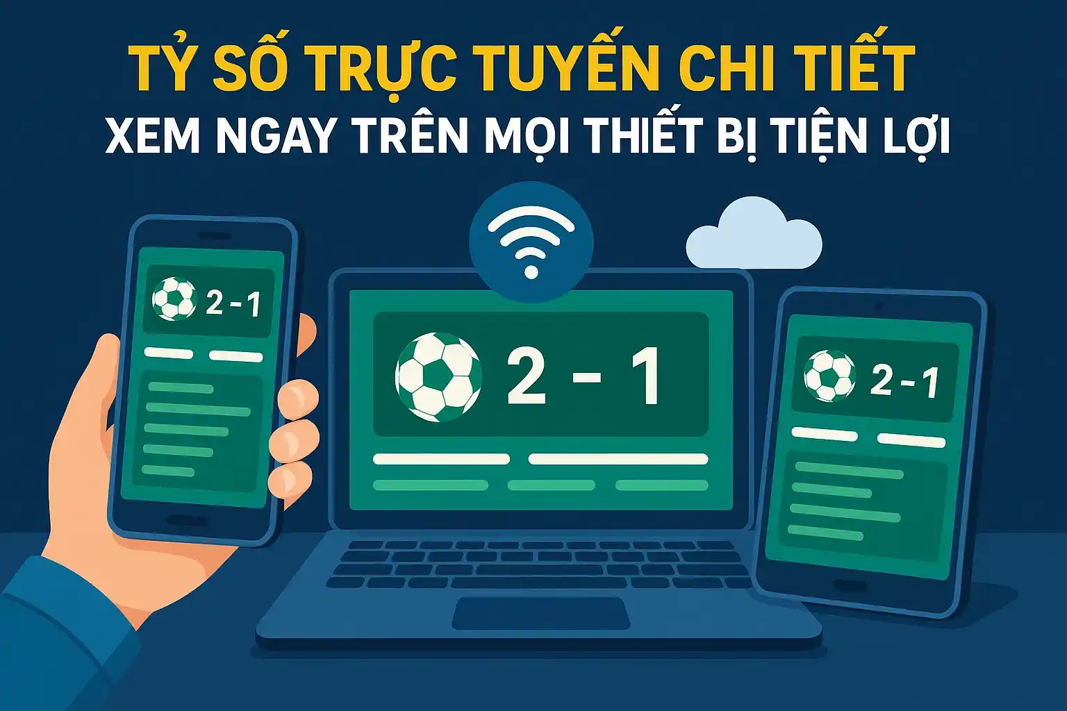 Tỷ số trực tuyến chi tiết, xem ngay trên mọi thiết bị tiện lợi