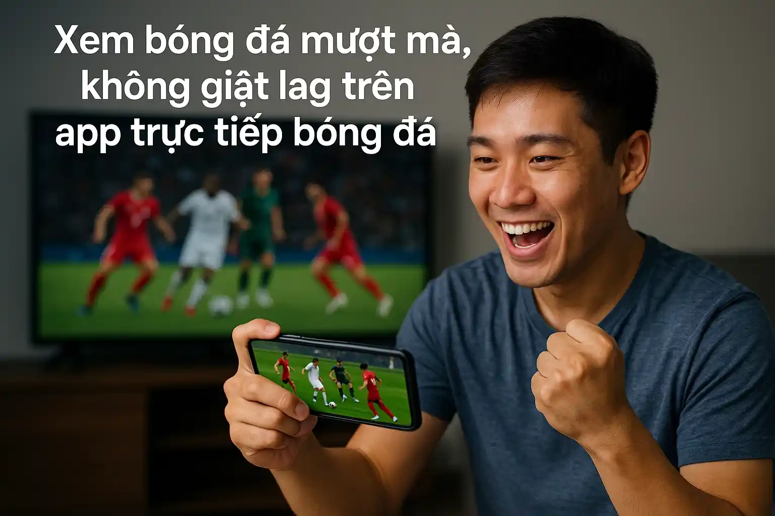 Xem bóng đá mượt mà, không giật lag trên app trực tiếp bóng đá